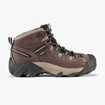 KEEN Férfi Targhee II Waterproof Mid Cut Wide Túrabakancs Barna